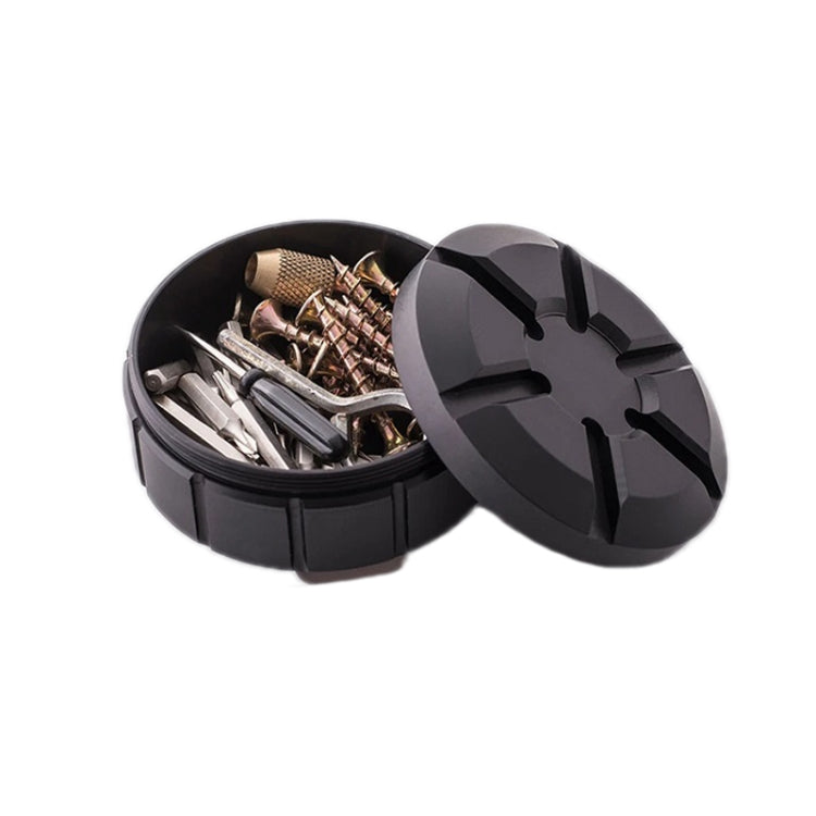 Outdoor Portable Stainless Steel First Aid Pill Storage Box(Black) Eurekaonline