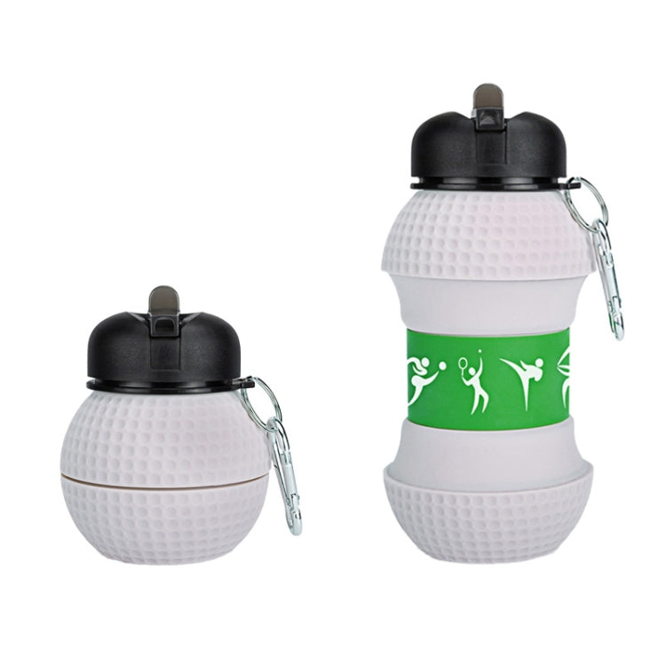 Outdoor Sports Anti-fall Water Bottle Portable Leak-proof Silicone Folding Cup, Shape: Golf(550ml) Eurekaonline