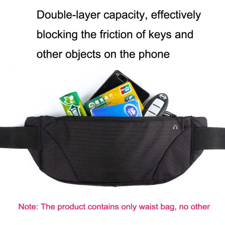 Outdoor Sports Running Ultra-light Large-capacity Close-fitting Phone Waist Bag(Grey) Eurekaonline