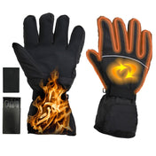 Outdoor Sports Ski Heated Warm Touchable Gloves, Color: Black+USB Cable Eurekaonline