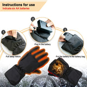 Outdoor Sports Ski Heated Warm Touchable Gloves, Color: Black+USB Cable Eurekaonline