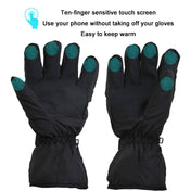 Outdoor Sports Ski Heated Warm Touchable Gloves, Color: Black+USB Cable Eurekaonline