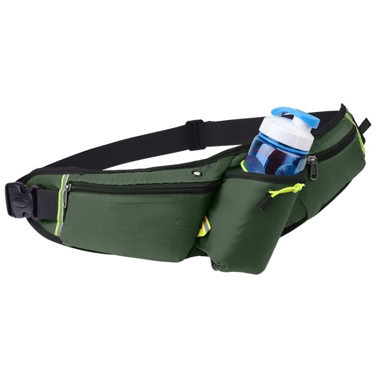 Outdoor Sports Water Bottle Waist Bag Multifunctional Fitness Running Mobile Phone Invisible Waist Bag(Army Green) Eurekaonline