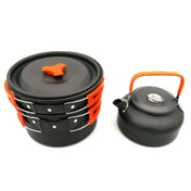 Outdoor Supplies Camping Portable Teapot Set Pot Set(Green Handle) Eurekaonline