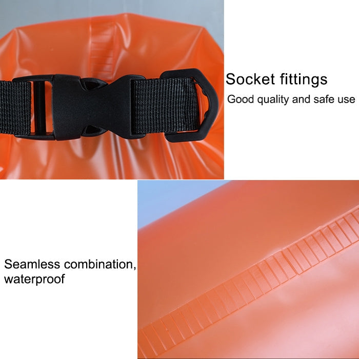 Outdoor Waterproof Single Shoulder Dry Bag Dry Sack PVC Barrel Bag, Capacity: 10L (Yellow) Eurekaonline