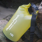 Outdoor Waterproof Single Shoulder Dry Bag Dry Sack PVC Barrel Bag, Capacity: 10L (Yellow) Eurekaonline