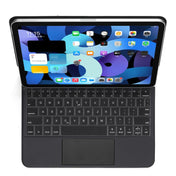 P109 Pro Ultra-thin Detachable Bluetooth Keyboard Leather Tablet Case with Touchpad & White Backlight for iPad Pro 11 inch 2021 / 2020 / 2018 & iPad Air 2020 10.9(Black) Eurekaonline