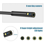 P40 8mm 1080P IP68 Waterproof 4.3 inch Highlight Screen Dual Camera Digital Endoscope, Length:5m Hard Cable Eurekaonline