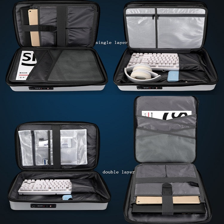 PC Hard Shell Computer Bag Gaming Backpack For Men, Color: Single-layer Black Eurekaonline