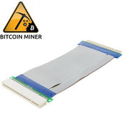 PCI 32bit Riser Card Extender Flexible Cable Ribbon Adapter, Cable Length: 15cm Eurekaonline