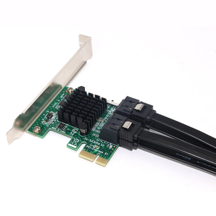PCI Express 4 Port PCI-E X1/X4/X8/X16 Converter PCIE to SATA Expansion Adapter Eurekaonline