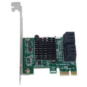 PCI Express 4 Port PCI-E X1/X4/X8/X16 Converter PCIE to SATA Expansion Adapter Eurekaonline