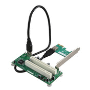 PCIe to Dual PCI Slot Adapter Card USB 3.0 Expansion Card Eurekaonline