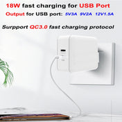 PD-65W USB-C / Type-C + QC3. 0 USB Laptop Charging Adapter, US Plug(Black) Eurekaonline