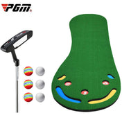 PGM GL002 Indoor Golf Putting Trainer Big Feet Mini Golf Practice Blanket with Putter and Balls, Style:Lawn Eurekaonline