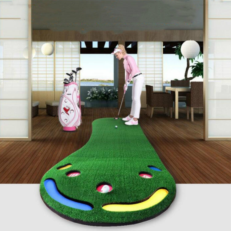 PGM GL002 Indoor Golf Putting Trainer Big Feet Mini Golf Practice Blanket with Putter and Balls, Style:Lawn Eurekaonline