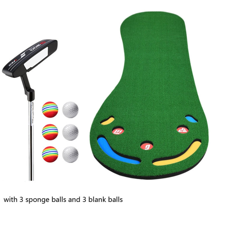 PGM GL002 Indoor Golf Putting Trainer Big Feet Mini Golf Practice Blanket with Putter and Balls, Style:Lawn Eurekaonline