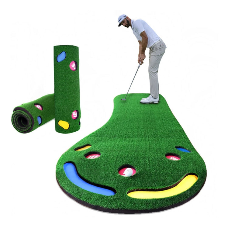 PGM GL002 Indoor Golf Putting Trainer Big Feet Mini Golf Practice Blanket with Putter and Balls, Style:Lawn Eurekaonline