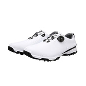 PGM Golf Breathable Rotating Buckle Sneakers Outdoor Sport Shoes for Men(Color:White Black Size:41) Eurekaonline