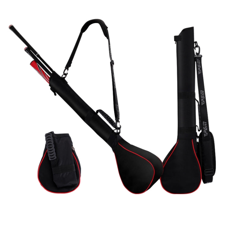 PGM Golf Foldable Portable Nylon Ball Bag(Black Red) Eurekaonline