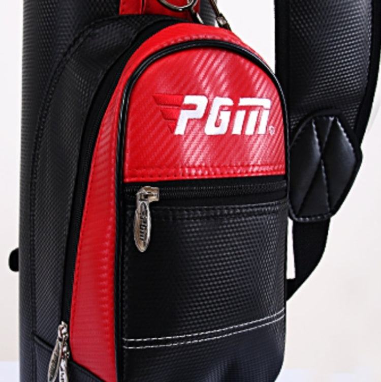 PGM Golf Large Capacity Nylon + PU Bag with Holder for Men and Women (Black Silver) Eurekaonline