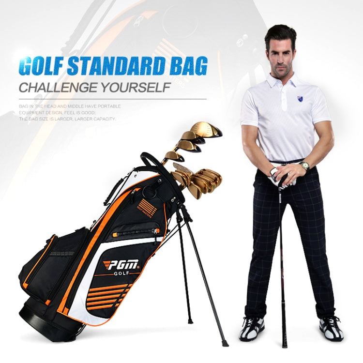 PGM Golf Nylon Lightweight Bag with Holder(Black Orange) Eurekaonline