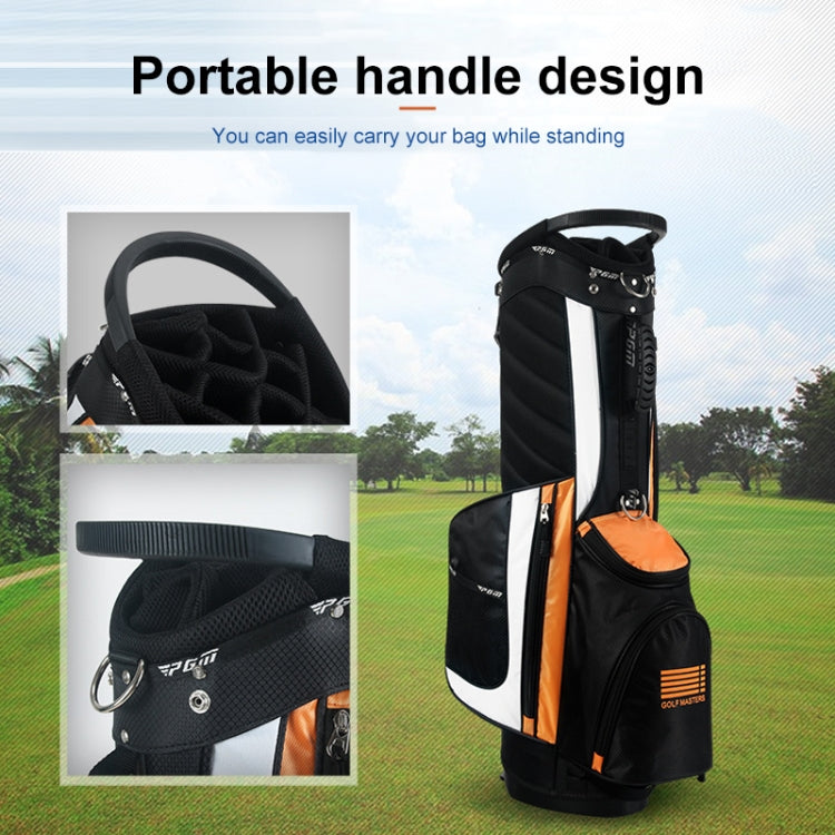 PGM Golf Nylon Lightweight Bag with Holder(Black Orange) Eurekaonline