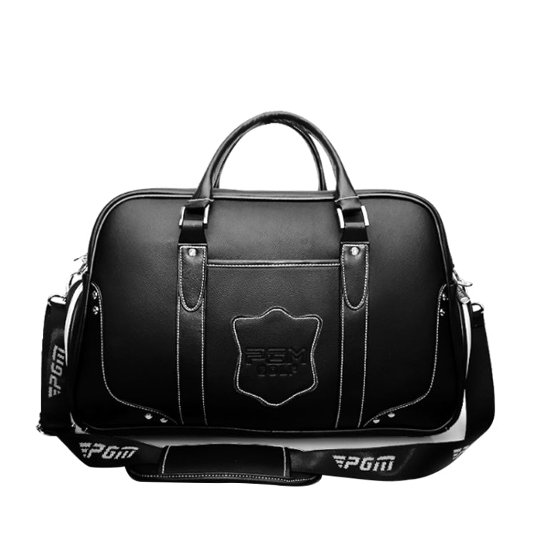 PGM Golf Portable Large Capacity Genuine Leather Ball Bag Clothing Bag for Men, Built-in Shoe Bag Eurekaonline