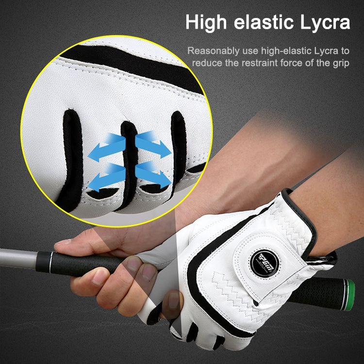 PGM Golf Sheepskin Breathable Non-slip Single Gloves for Men (Color:Left Hand Size:22) Eurekaonline