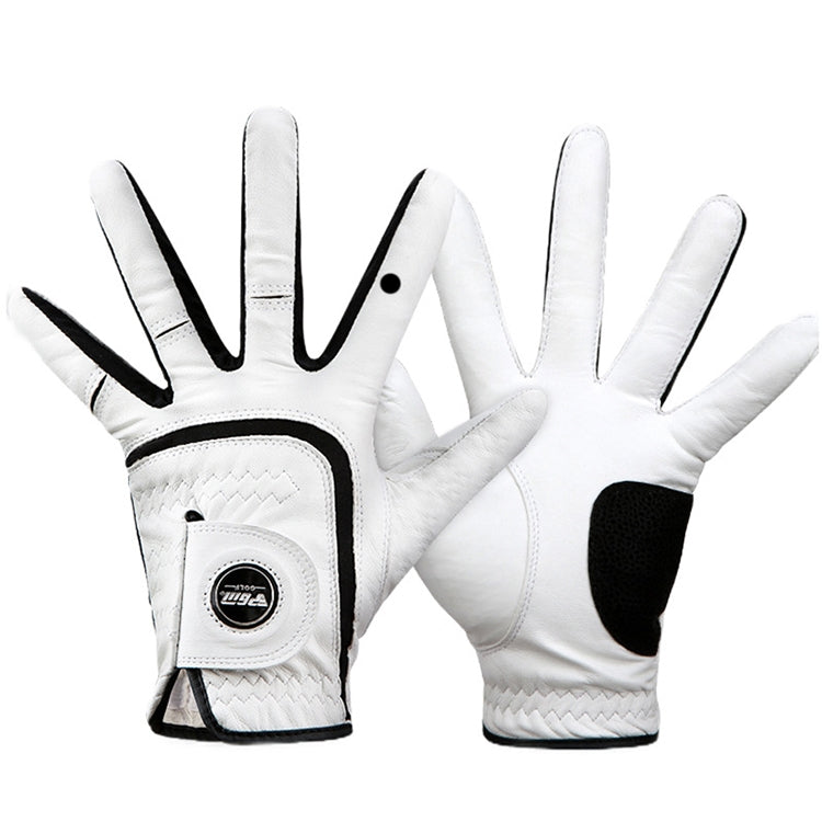 PGM Golf Sheepskin Breathable Non-slip Single Gloves for Men (Color:Left Hand Size:23) Eurekaonline