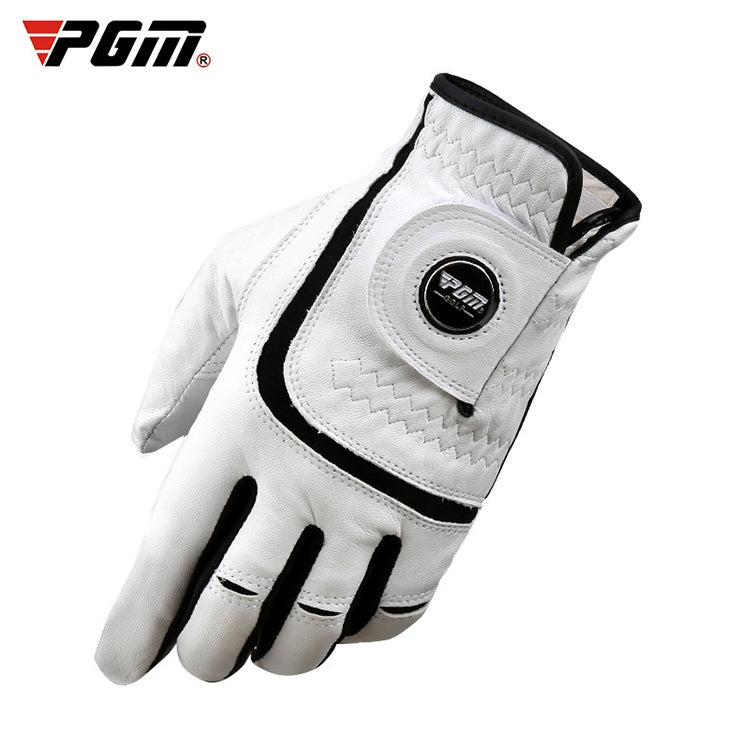 PGM Golf Sheepskin Breathable Non-slip Single Gloves for Men (Color:Left Hand Size:23) Eurekaonline