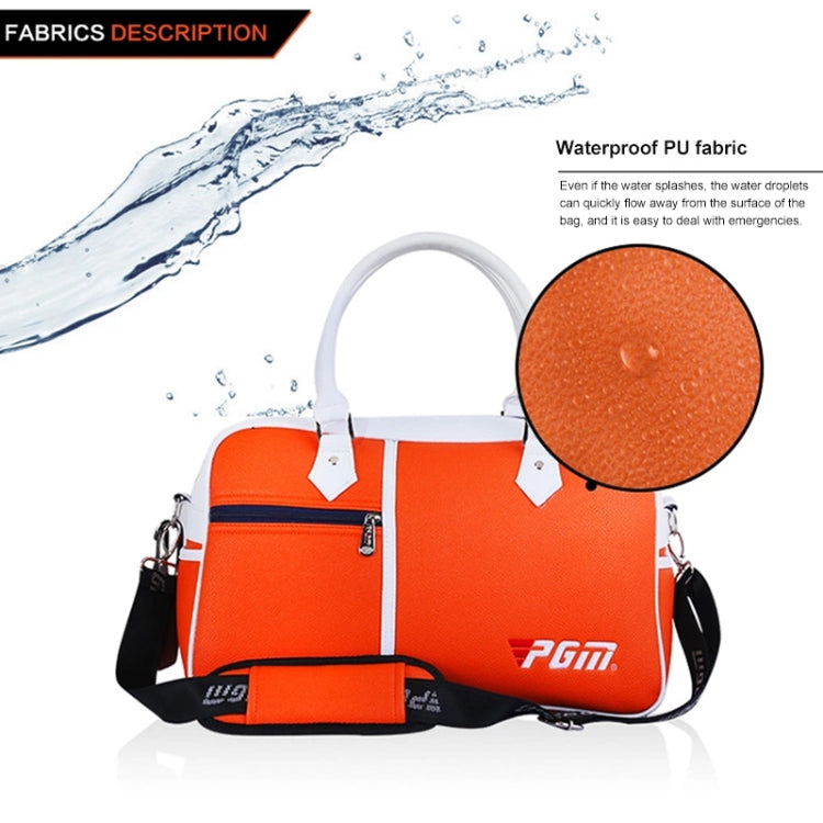 PGM Golf Ultra Light Portable PU Ball Bag Large Capacity Clothes Bag(Orange) Eurekaonline