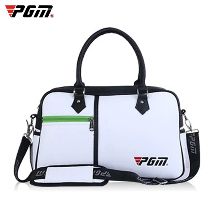 PGM Golf Ultra Light Portable PU Ball Bag Large Capacity Clothes Bag(White) Eurekaonline