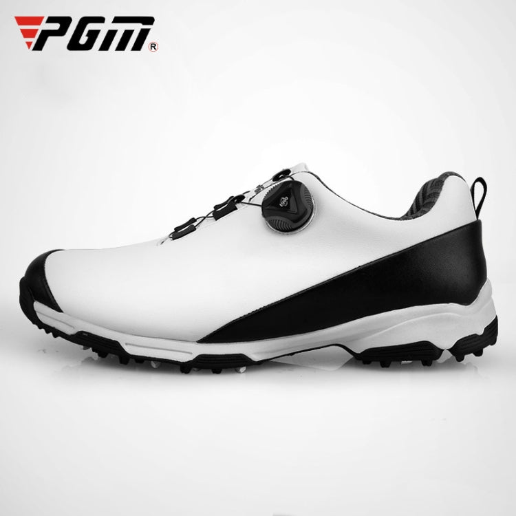 PGM Golf Waterproof Rotary Buckle Shoe Sneakers for Men (Color:Black Size:40) Eurekaonline