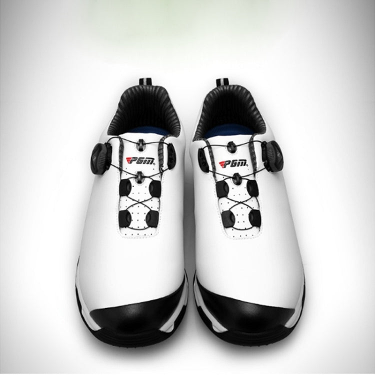 PGM Golf Waterproof Rotary Buckle Shoe Sneakers for Men (Color:Black Size:43) Eurekaonline