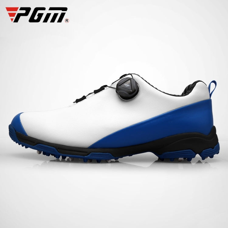 PGM Golf Waterproof Rotary Buckle Shoe Sneakers for Men (Color:Blue Size:41) Eurekaonline