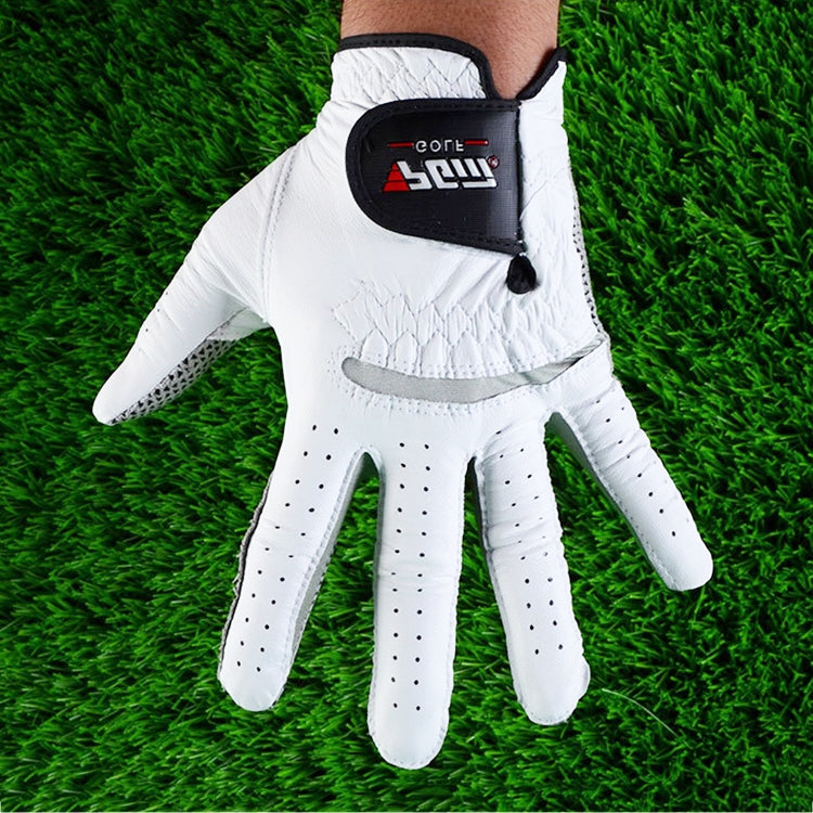 PGM Left Hand Sheepskin Anti-slip Particle Golf Men Gloves, Size: 25# Eurekaonline