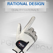 PGM Left Hand Sheepskin Anti-slip Particle Golf Men Gloves, Size: 25# Eurekaonline