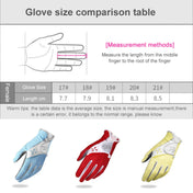 PGM One Pair Golf Non-Slip PU Leather Gloves for Women (Color:Pink Size:17) Eurekaonline