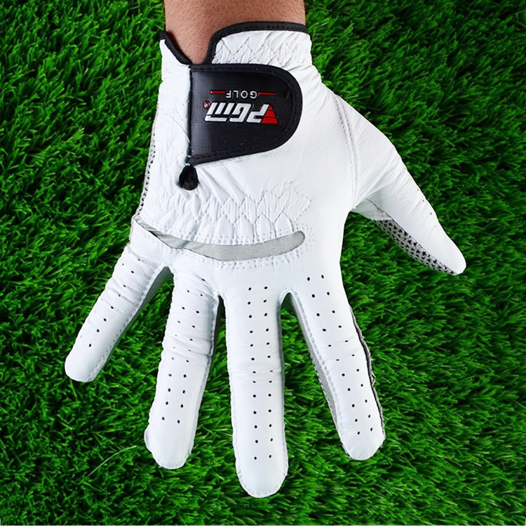 PGM Right Hand Sheepskin Anti-slip Particle Golf Men Gloves, Size: 25# Eurekaonline