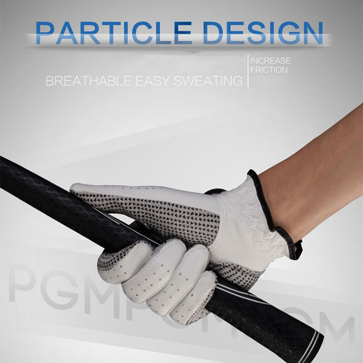 PGM Right Hand Sheepskin Anti-slip Particle Golf Men Gloves, Size: 27# Eurekaonline