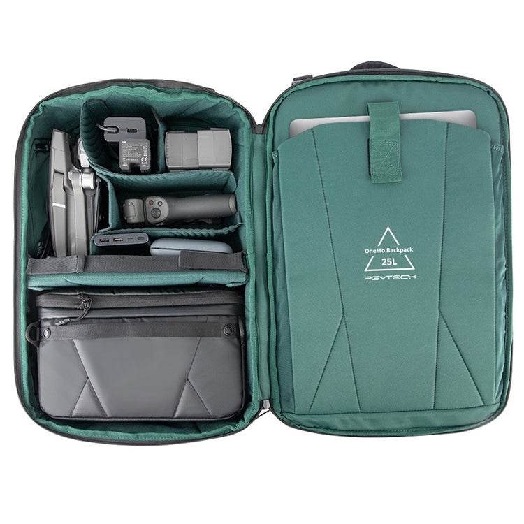PGYTECH P-CB-020 2 in 1 Waterproof  Shockproof Outdoor Dual Shoulders Backpack + Single Shoulder Bag (Black) Eurekaonline