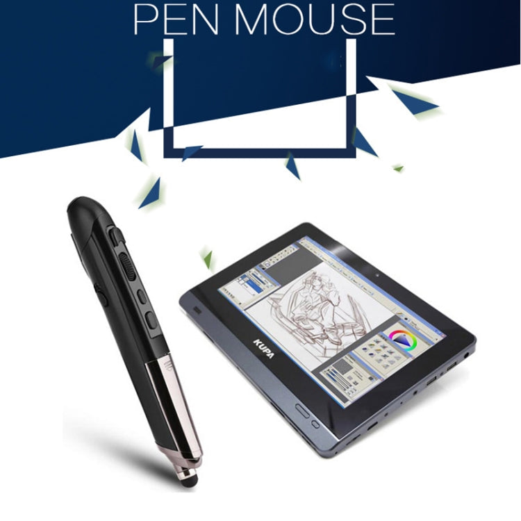 PR-08 1600DPI 6 Keys 2.4G Wireless Electronic Whiteboard Pen Multi-Function Pen Mouse PPT Flip Pen(Silver Gray) Eurekaonline