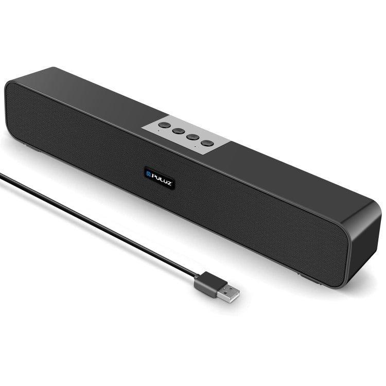 PULUZ 10W Soundbar Wired Wireless Bluetooth Surround Speaker(Black) Eurekaonline