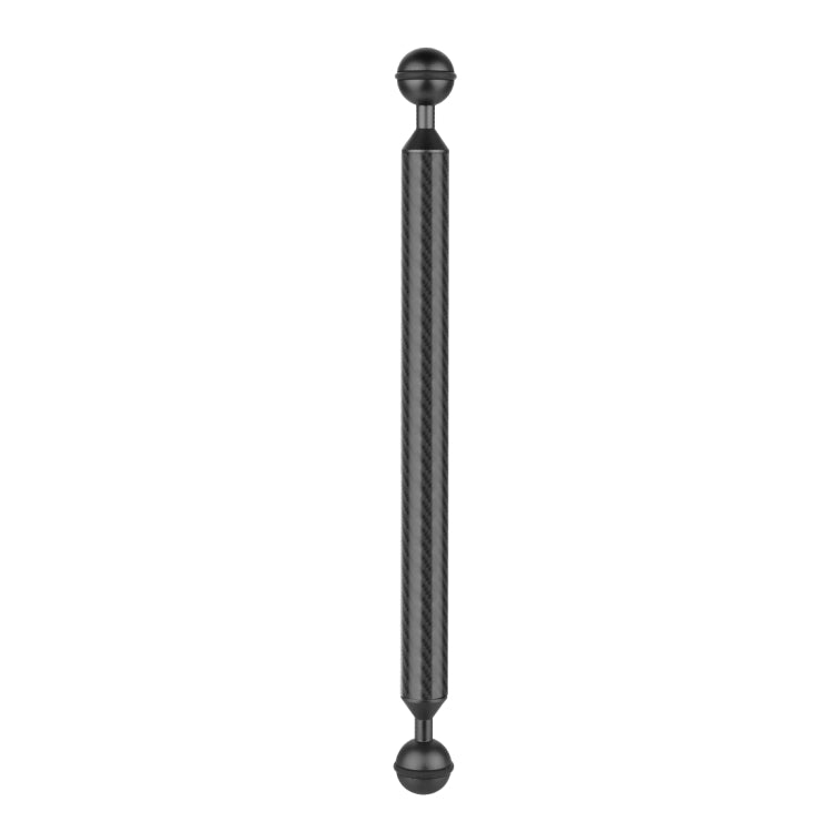 PULUZ  12 inch 30.4cm Length 20.8mm Diameter Dual Balls Carbon Fiber Floating Arm, Ball Diameter: 25mm(Black) Eurekaonline