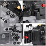 PULUZ 40m Underwater Depth Diving Case Waterproof Camera Housing for Sony A6300 (E PZ 16-50mm F3.5-5.6 OSS)(Black) Eurekaonline