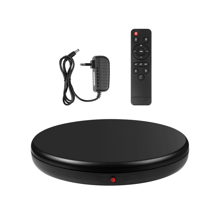 PULUZ 45cm Remote Control Adjusting Speed Rotating Turntable Display Stand, Black, Load 100kg(EU Plug) 