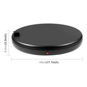 PULUZ 45cm Remote Control Adjusting Speed Rotating Turntable Display Stand with Power Socket, Black, Load 100kg(EU Plug) Eurekaonline