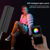 PULUZ 72 LEDs Photo Handheld Stick Light Full Color RGB Fill Light with Barndoor Eurekaonline