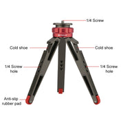 PULUZ Desktop Vlogging Live Tripod Holder with Cold Shoe Bases for DSLR & Digital Cameras, Adjustable Height: 7.5-14.5cm Eurekaonline